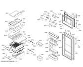 Схема №1 KDN46AL20 KDN с изображением Дверь морозильной камеры для холодильника Bosch 00687912