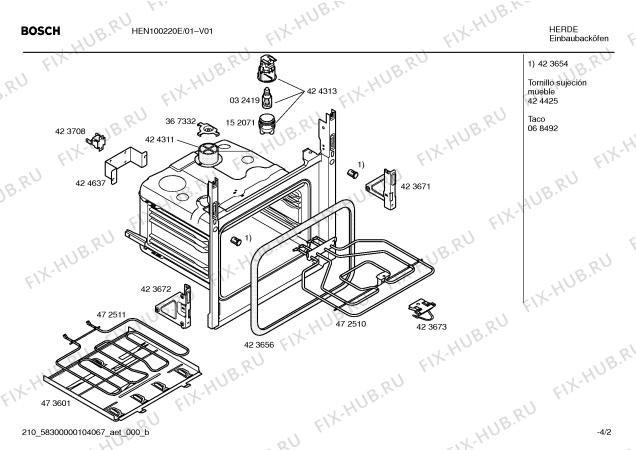 Схема №1 HEV100320 с изображением Кнопка для плиты (духовки) Bosch 00425763