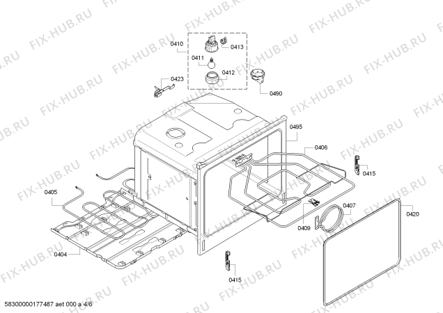 Схема №1 E95I53N3MK с изображением Панель управления для плиты (духовки) Bosch 00745016