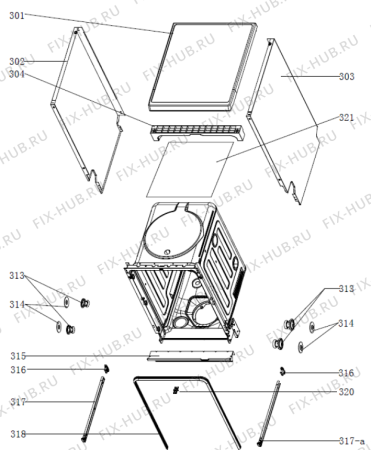 Взрыв-схема посудомоечной машины Gorenje GS52010S (566923, WQP12-7606V) - Схема узла 03