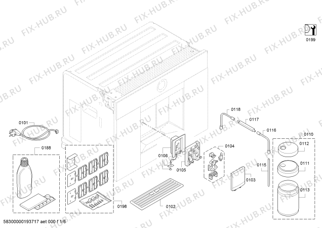 Схема №1 CTL636EB1 Serie 8 с изображением Панель управления для электрокофеварки Bosch 11005977