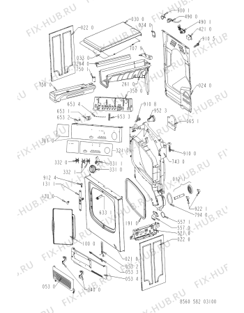 Схема №1 TRK 5822/1 с изображением Емкость Whirlpool 481241879802