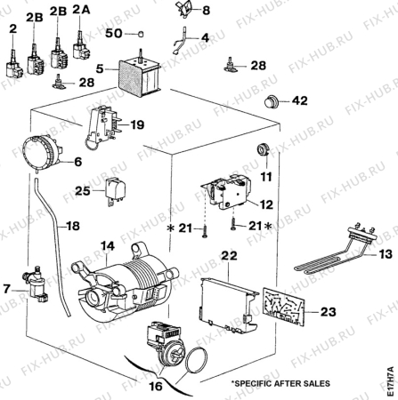 Взрыв-схема стиральной машины Zanussi TL1004V - Схема узла Electrical equipment