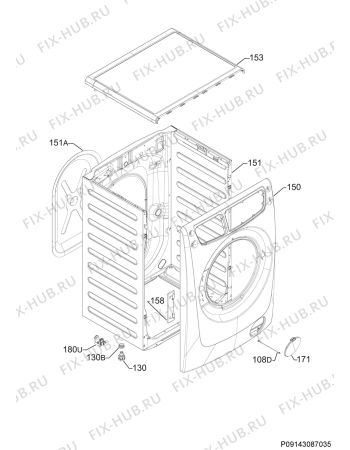 Схема №2 LFL67804 с изображением Модуль (плата) для стиральной машины Aeg 973914911352024