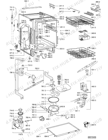 Схема №1 ADG 6590 IX с изображением Панель для посудомоечной машины Whirlpool 480140101226