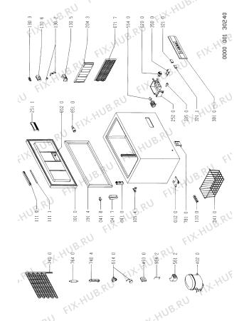 Схема №1 SI 5296/G с изображением Дверка для холодильной камеры Whirlpool 481944228941