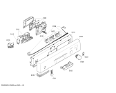 Схема №1 SGI46E25EU с изображением Передняя панель для посудомойки Bosch 00665304