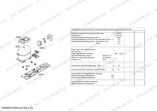 Схема №2 CK102100 с изображением Крышка для холодильной камеры Bosch 00242638