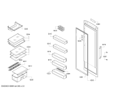 Схема №2 K171VCYL2H с изображением Дверь для холодильника Bosch 00711374