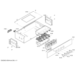 Схема №1 CO260053 с изображением Крышка для плиты (духовки) Bosch 00441323