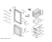 Схема №2 KGV36X40 с изображением Дверь для холодильника Bosch 00244785