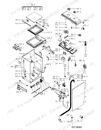 Схема №2 CO413 с изображением Декоративная панель для стиралки Whirlpool 481245219817