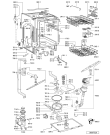 Схема №1 GSIK 6415/1 IN с изображением Обшивка для электропосудомоечной машины Whirlpool 480140100665