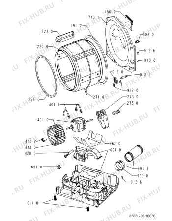 Схема №1 ADORINA TA с изображением Обшивка для сушильной машины Whirlpool 481245311206