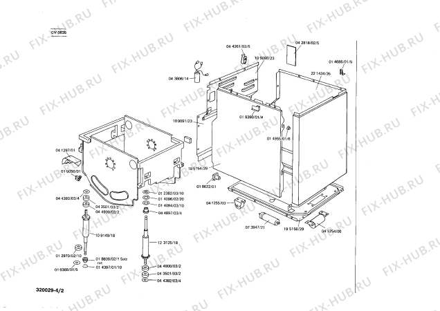 Схема №1 CV0825 с изображением Терморегулятор для стиралки Siemens 00073964