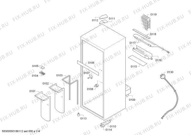 Схема №1 KD28NVS00J с изображением Стеклопанель для холодильной камеры Bosch 11006219