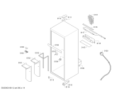 Схема №1 KD28NVS00J с изображением Ручка для холодильной камеры Bosch 11006277