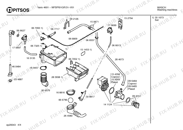 Схема №2 WFBPI01GR VARIO 4601 с изображением Кабель для стиралки Bosch 00354066