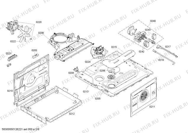 Схема №1 B4360W0FN с изображением Кабель для электропечи Bosch 00608538