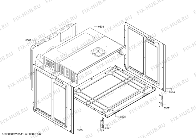 Схема №2 3HB2010X0 с изображением Панель управления для духового шкафа Bosch 11025613