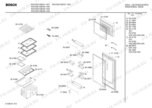 Взрыв-схема холодильника Bosch KSV3321GB - Схема узла 02