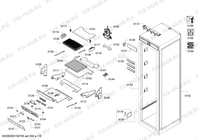 Схема №2 T24IR800SP с изображением Поднос для холодильника Bosch 00706854