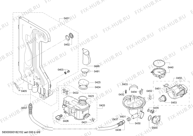 Схема №4 JS03IN52 с изображением Кнопка для посудомойки Bosch 00616734