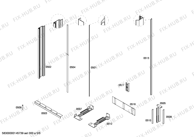 Схема №1 FIN36MIIL7 с изображением Плата для холодильной камеры Bosch 00248178
