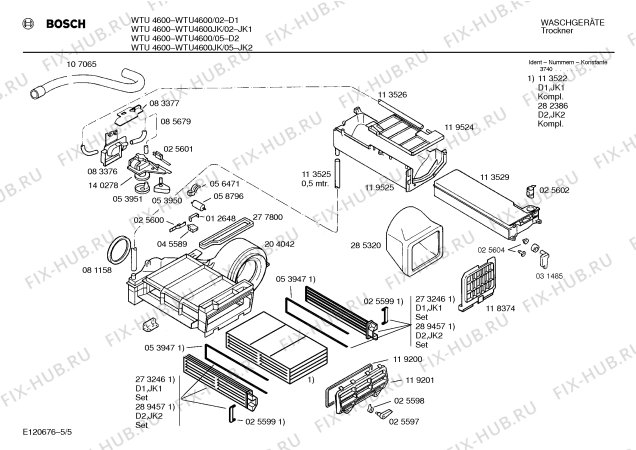 Схема №3 WTU4600JK с изображением Индикатор для сушилки Bosch 00032858