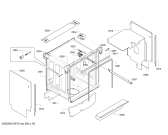 Схема №3 SMV53M90CH с изображением Передняя панель для электропосудомоечной машины Bosch 00703490