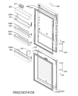 Схема №1 S53830CTX2 с изображением Дверца для холодильника Aeg 2801828282