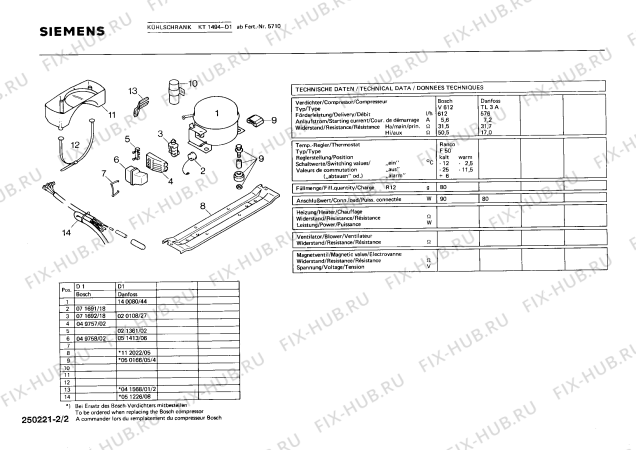 Схема №1 KT143571 с изображением Клапан для холодильной камеры Siemens 00109976