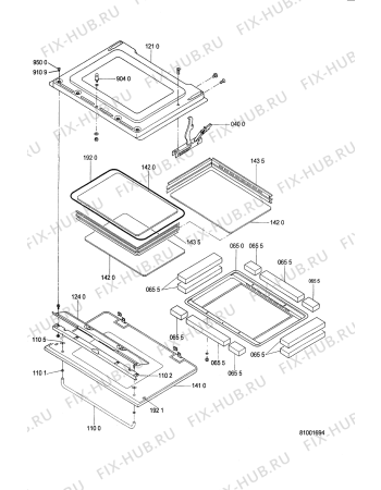 Схема №3 AKP 916 AV с изображением Панель для электропечи Whirlpool 481945058417