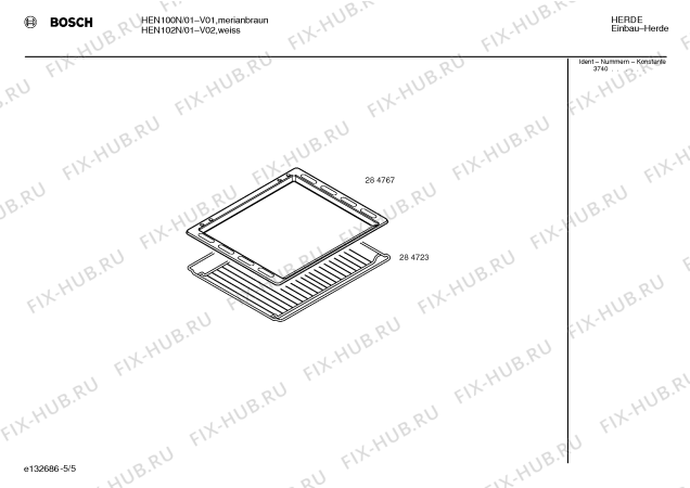 Схема №2 HEN100N с изображением Панель управления для духового шкафа Bosch 00351270