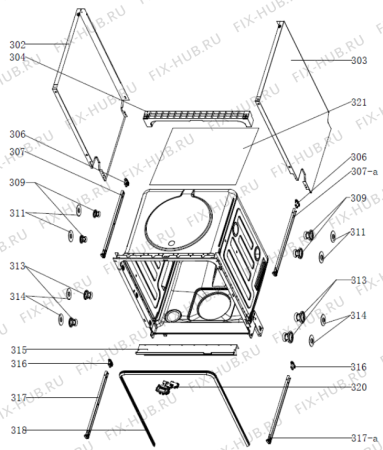 Взрыв-схема посудомоечной машины Upo D67D (566778, E5-Gorenje9#-BI) - Схема узла 03
