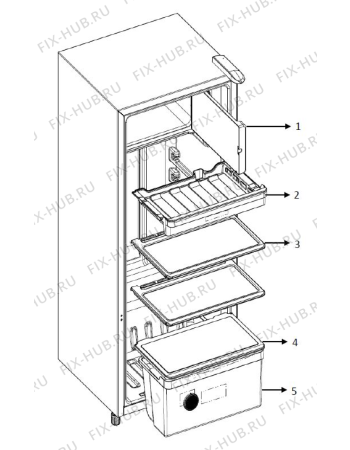 Схема №2 WMD 210 SL с изображением Корпусная деталь для холодильника Whirlpool 482000025668