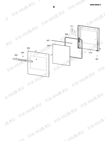 Схема №2 BLH 7502 R с изображением Панель для плиты (духовки) Whirlpool 480121102568