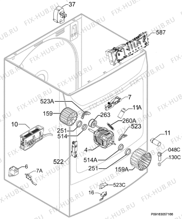 Взрыв-схема сушильной машины Zanker 756636_00 - Схема узла Electrical equipment 268