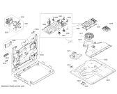 Схема №3 HBG56B550C с изображением Модуль управления, запрограммированный для плиты (духовки) Bosch 00745365