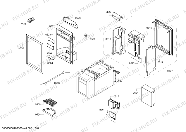 Схема №2 RW414301 Gaggenau с изображением Инвертор для холодильника Bosch 12021328