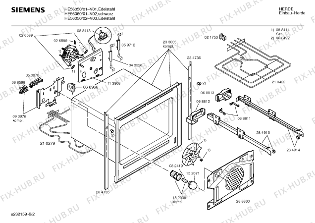 Схема №2 HE60060 с изображением Ручка конфорки для духового шкафа Siemens 00155226