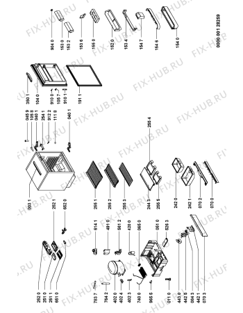 Схема №1 UVIE 1400/A с изображением Холдер для холодильной камеры Whirlpool 481225518255