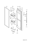 Схема №3 KSN 545 BIO OP IN с изображением Дверь для холодильника Whirlpool 481241610345