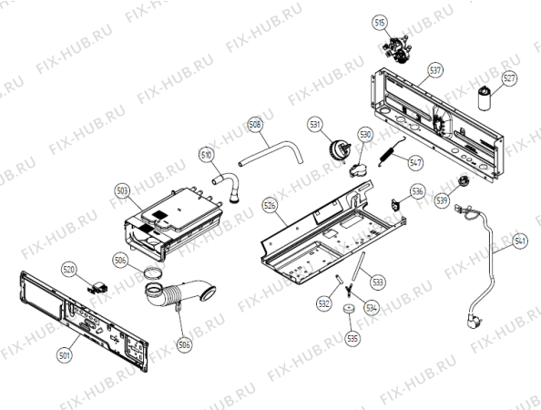 Взрыв-схема стиральной машины Gorenje FTL 340 SE   -White (336839, WM25.3) - Схема узла 05