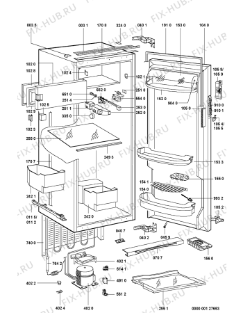 Схема №1 ARG 978-K/1/R с изображением Полка для холодильной камеры Whirlpool 481246078939