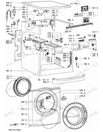 Схема №1 WA Pure XL 34 AAA с изображением Микромодуль для стиральной машины Whirlpool 480111102941