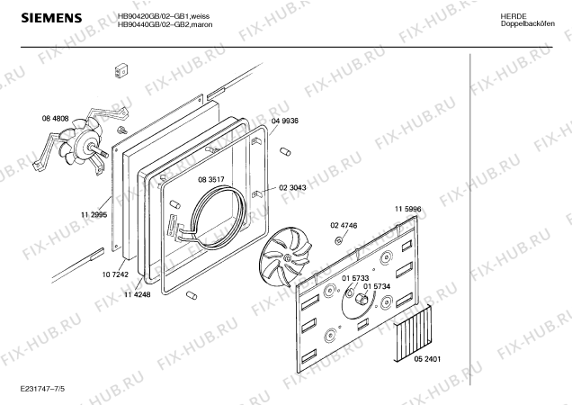 Схема №2 HB90420GB с изображением Инструкция по эксплуатации для печи Siemens 00515653