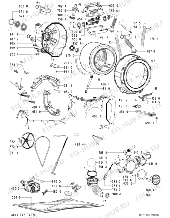 Схема №1 MAXY 13 - MA с изображением Крышечка для стиралки Whirlpool 480111101617