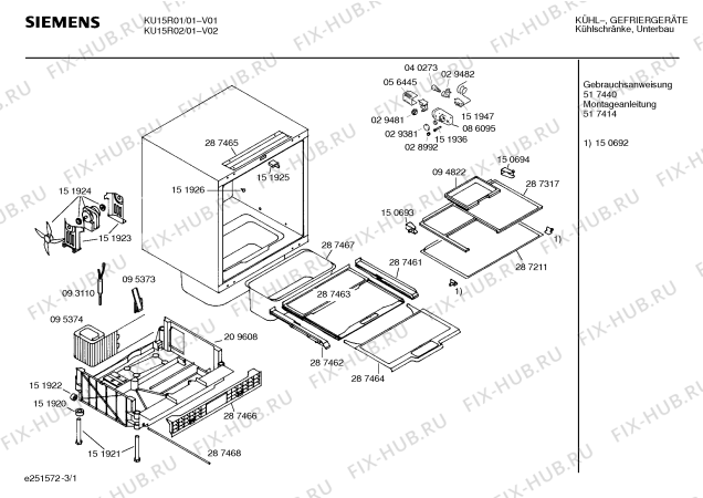Схема №2 KUL1405CH с изображением Крепеж для холодильника Bosch 00287465