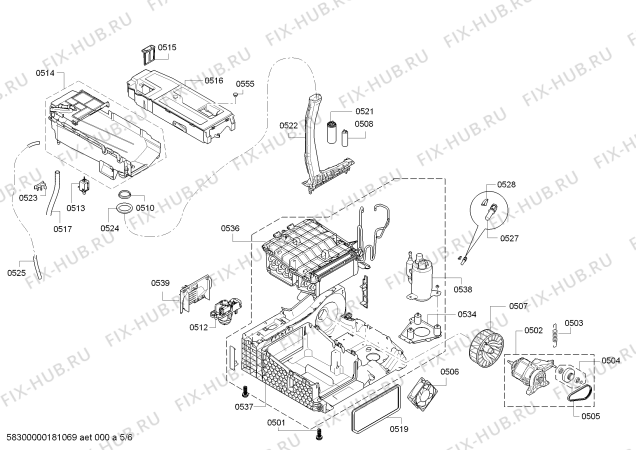 Схема №1 WT47Y781PL iQ800 selfCleaning Condenser с изображением Силовой модуль запрограммированный для сушилки Siemens 00633080